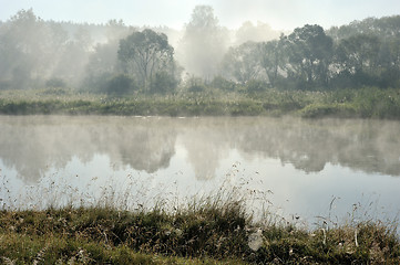 Image showing Morning on the river
