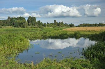 Image showing Reflexions of clouds