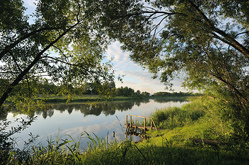 Image showing Morning on the river.