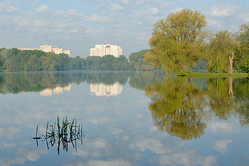 Image showing Morning in a city