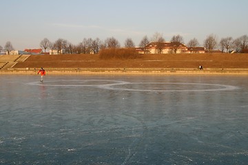 Image showing Ice-skating man