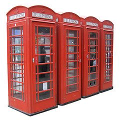 Image showing London telephone box