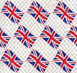 Image showing UK Flag background