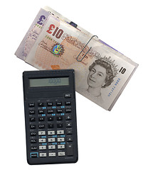 Image showing Money with calculator