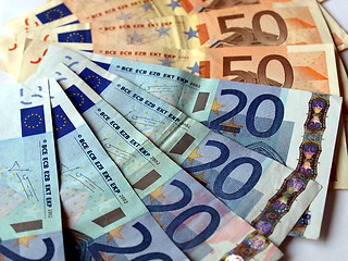 Image showing Euro notes