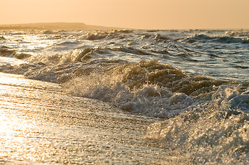 Image showing Sunset sea