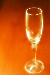 Image showing abstract scene of the liquor-glass on varicoloured background