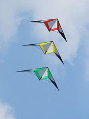 Image showing Three stunt kites