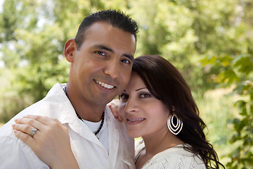 Image showing Attractive Hispanic Couple in the Park