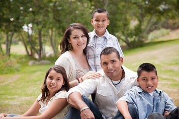 Image showing Happy Hispanic Family In the Park