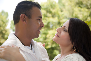 Image showing Attractive Hispanic Couple in the Park