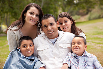 Image showing Happy Hispanic Family In the Park