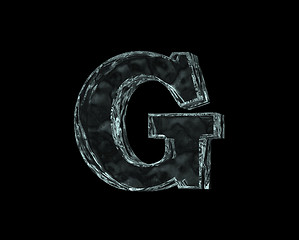 Image showing frozen letter G