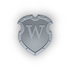 Image showing shield with letter W