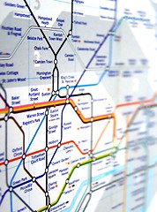 Image showing Tube map of London underground