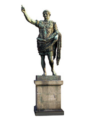 Image showing Roman statue isolated