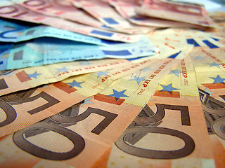 Image showing Euro notes