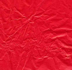 Image showing Red rippled paper