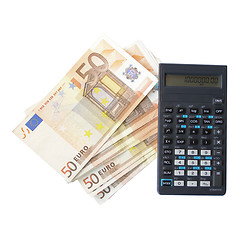 Image showing Money with calculator