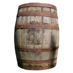 Image showing Wooden barrel cask