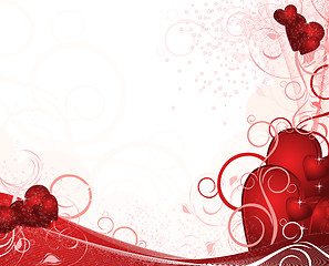 Image showing White valentines background