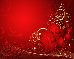 Image showing Red valentines background