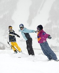 Image showing Skiers