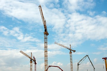 Image showing Cranes