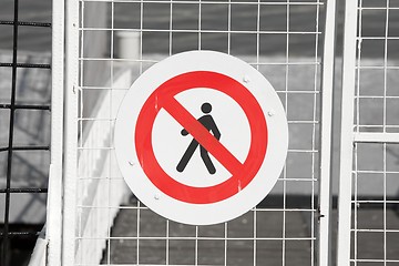 Image showing No entry