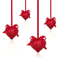 Image showing Red Valentine Hearts