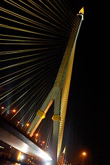 Image showing Night bridge 