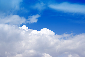 Image showing beautiful blue sky with cloud