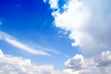 Image showing beautiful blue sky with cloud