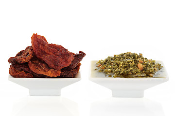 Image showing Sun Dried Tomatoes and Pesto