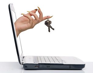 Image showing hand with keys