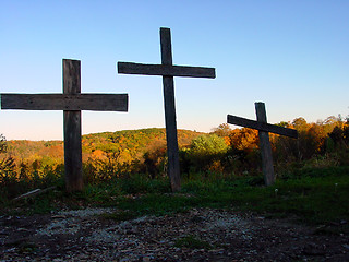 Image showing Cross Silhouette