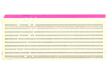 Image showing Punched card