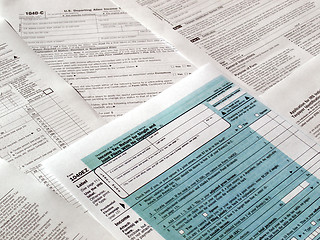 Image showing Tax forms