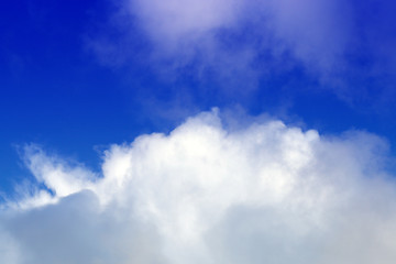 Image showing dark cloud on blue sky
