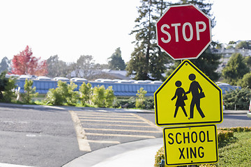 Image showing School Crosswalk Signs