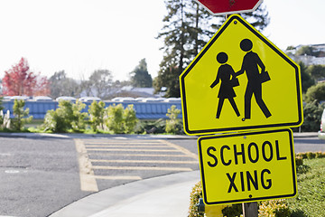 Image showing School Crosswalk