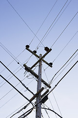 Image showing Power Pole and Wires