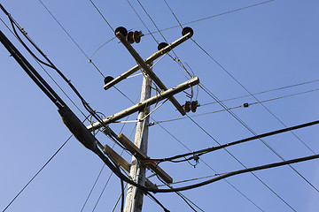 Image showing Power Pole and Wires