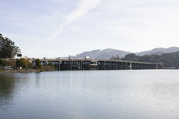 Image showing Highway Bridge Over Water