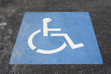 Image showing Handicap Parking Symbol