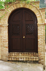 Image showing brown door