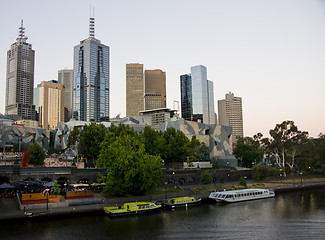 Image showing Melbourne yarra river afternoon