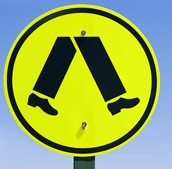 Image showing Pedestrian sign