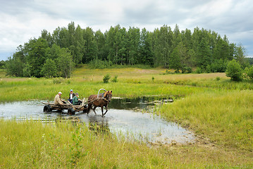 Image showing Haymaking on a Viliya