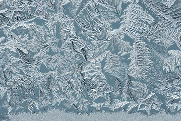 Image showing Hoarfrost on glass